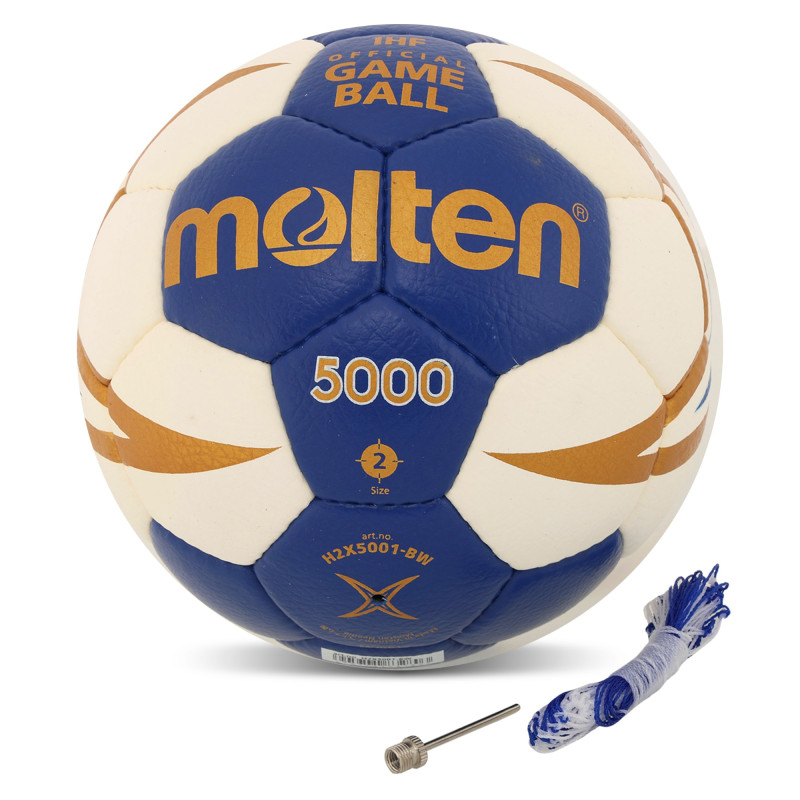 М'яч гандбольний MOLTEN IHF Official game ball H2X5001 размер 2 синій