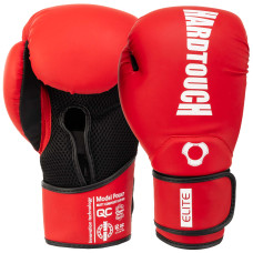 Рукавиці боксерські на липучці PU HARD TOUCH BO-5229 10-14унцій Червоний