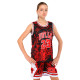 Форма баскетбольна дитяча NBA клуб Chicago Bulls 23 BA-6625 S-2XL чорний-червоний Червоний-чорний