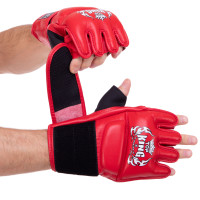 Рукавиці для змішаних єдиноборств MMA TOP KING Ultimate TKGGU S-XL Червоний