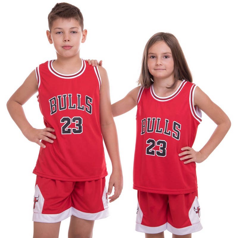 Форма баскетбольна дитяча NBA клуб Chicago Bulls 23 5351 S-2XL Червоний-білий