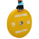 Бамперні диски гумові Bumper Plates LiveUp LP8332-15 ø50.5мм 15кг жовтий