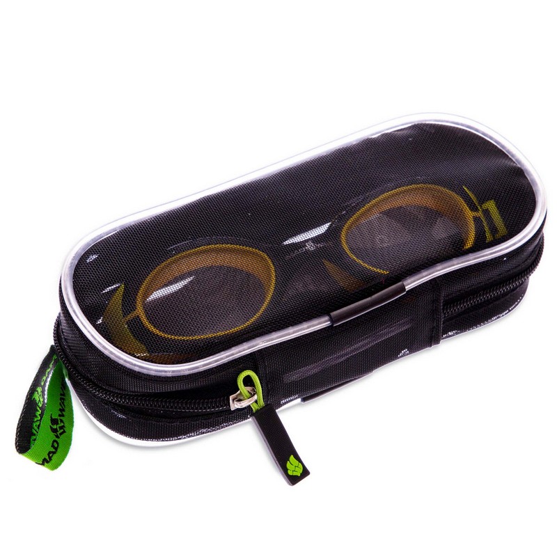 Окуляри для плавання юніорські MadWave UV BLOKER JUNIOR M041303 чорний-жовтий