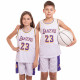 Форма баскетбольна дитяча NBA клуб Los Angeles Lakers 23 BA-0563 S-2XL Фіолетовий-жовтий