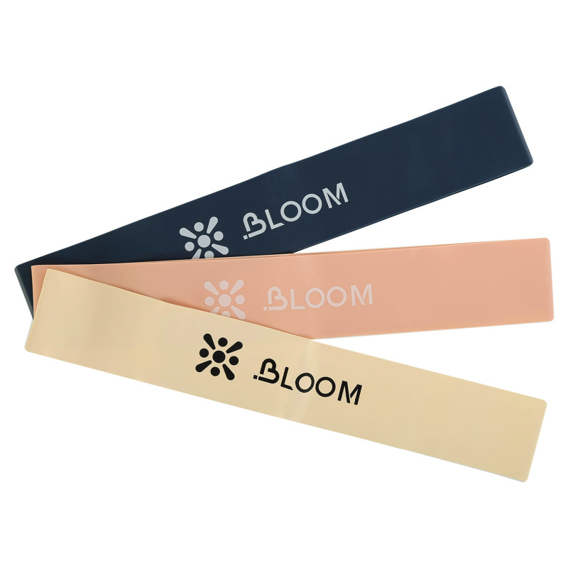 Резинка для вправ стрічка опору LOOP BAND BLOOM LB7060-3 синій