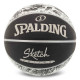 М'яч баскетбольний гумовий SPALDING SKETCH 84447Y розмір 7 чорний