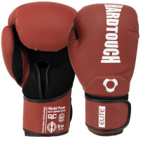 Рукавиці боксерські на липучці PU HARD TOUCH BO-5229 10-14унцій Бордовий