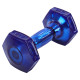 Гантель для фітнесу з TPU покриттям Zelart Jelly Urethane Coated Dumbbells TA-2946-5LB 1шт 2,3кг фіолетовий