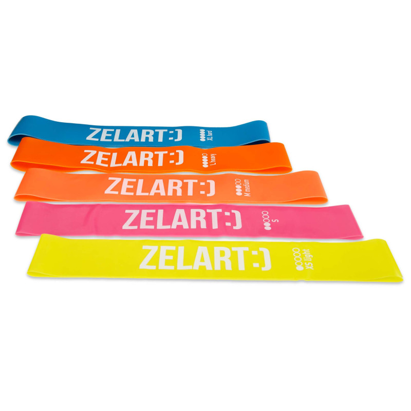 Набір резинок для вправ стрічки опору LOOP BANDS Zelart FI-6951 5шт