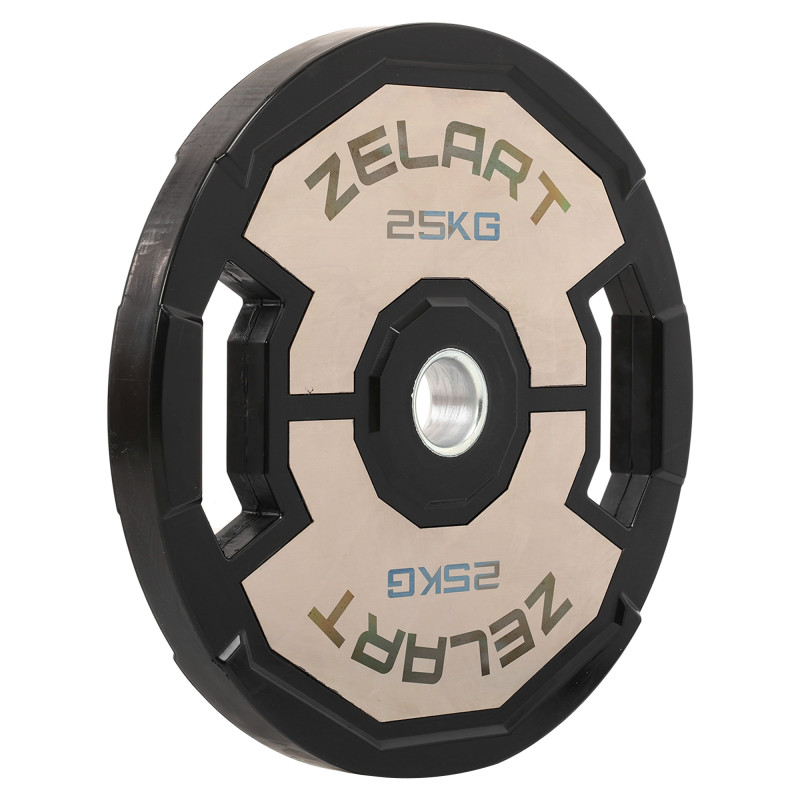 Млинці диски гумові 2 Handle металева втулка Zelart TA-4792-25 51мм 25кг чорний