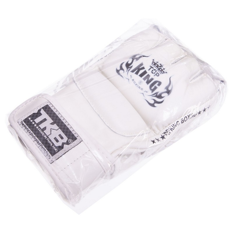 Рукавиці для змішаних єдиноборств MMA TOP KING Super TKGGS S-XL Білий