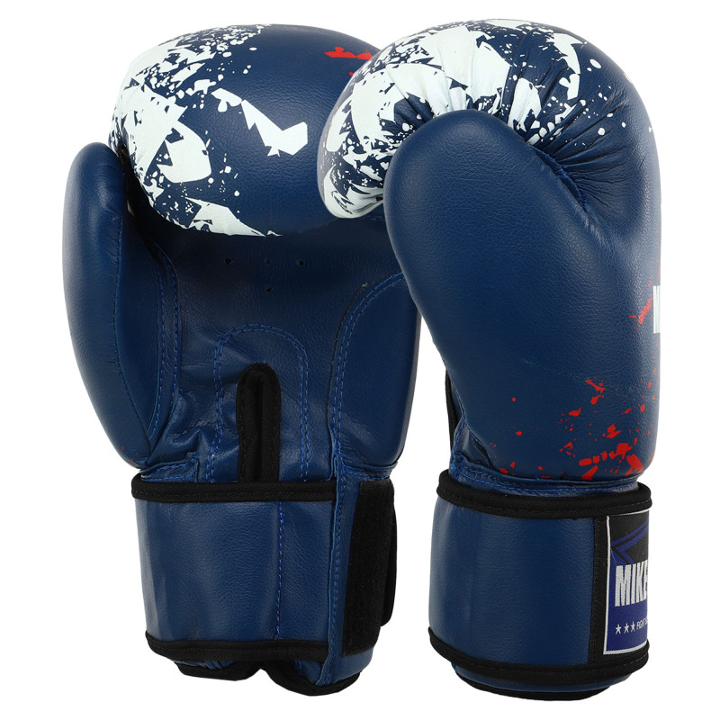 Рукавиці боксерські на липучці PVC MIKE TYSON VL-8448 10-14 унцій Чорний