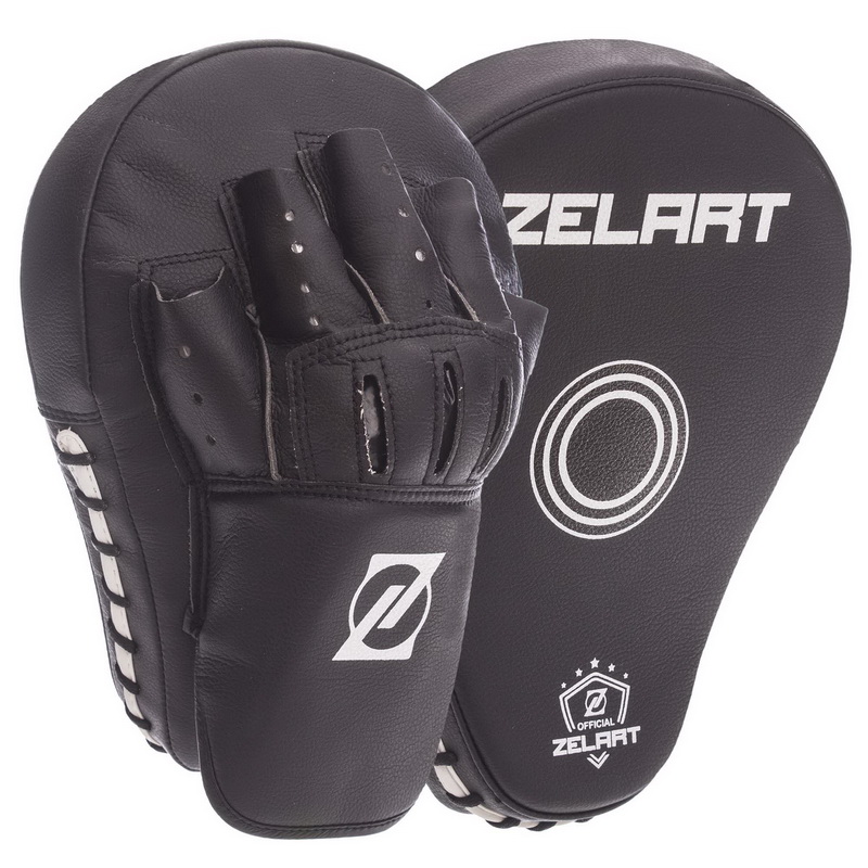 Лапа боксерська вигнута тренувальна PU ZELART BO-1350 25x19x4см 2штуки