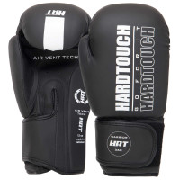 Рукавиці боксерські на липучці PU HARD TOUCH BO-4436 10-14 унцій Чорний