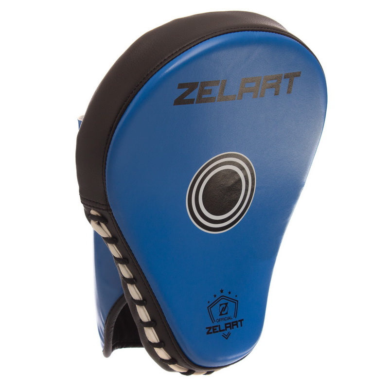 Лапа боксерська вигнута тренувальна PU ZELART BO-1387 26x19,5x7см 2штуки