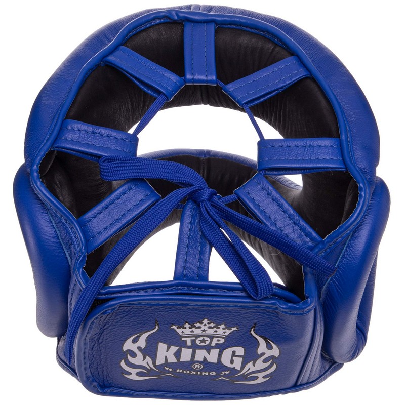 Шолом боксерський з бампером шкіряний TOP KING Pro Training TKHGPT-OC S-XL Червоний