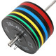 Бамперні диски гумові Bumper Plates Zelart TA-4790-15 51мм 15кг чорний-жовтий