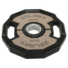 Млинці диски гумові 2 Handle металева втулка Zelart TA-4792-5 51мм 5кг чорний