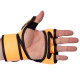 Рукавиці для змішаних єдиноборств MMA Zelart BO-5699 XXS-L Лимонний