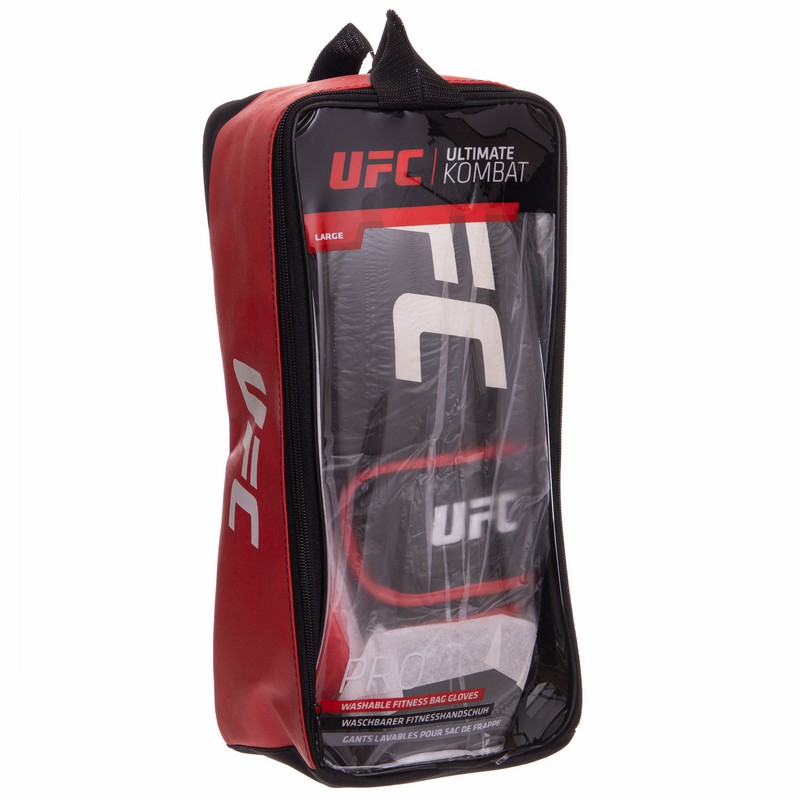 Рукавиці боксерські на липучці неопренові UFC PRO Washable UHK-75012 L червоний