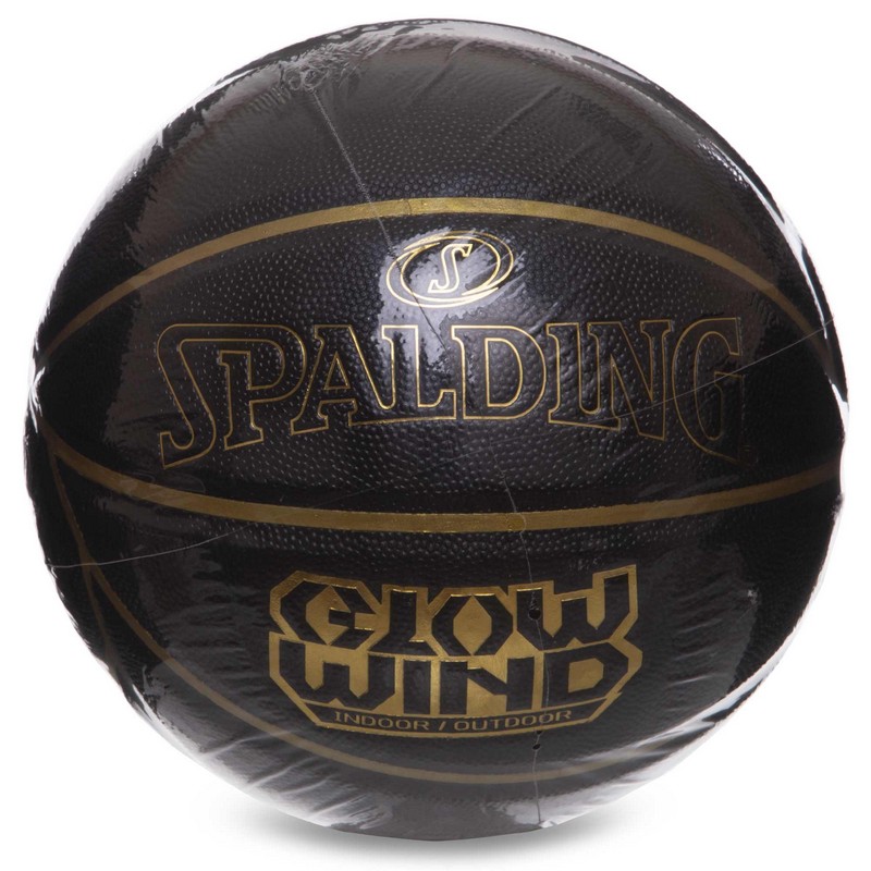 М'яч баскетбольний SPALDING GLOW WIND 76992Y розмір 7 чорний