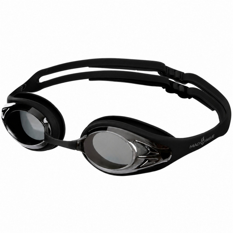 Окуляри для плавання дорослі дзеркальні лінзи MadWave COMPETITION MIRROR AUTOMATIC M043002