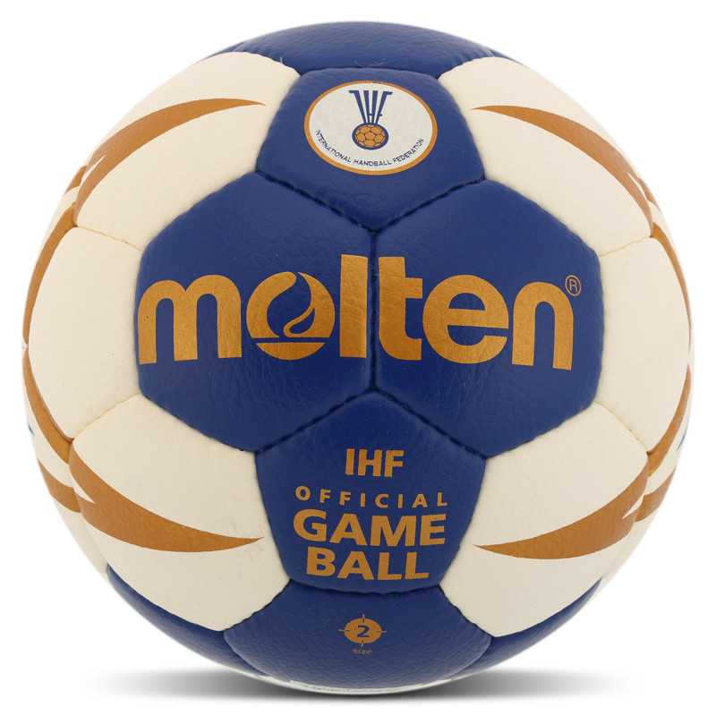 М'яч гандбольний MOLTEN IHF Official game ball H2X5001 размер 2 синій