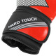 Рукавиці боксерські на липучці PU HARD TOUCH BO-7698 10-14 унцій Чорний-срібний