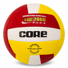 М'яч волейбольний CORE HYBRID CRV-031 №5 PU червоний-жовтий-білий