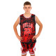 Форма баскетбольна дитяча NBA клуб Chicago Bulls 23 BA-6625 S-2XL чорний-червоний Червоний-чорний