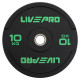 Бамперні диски гумові Bumper Plates LiveUp LP8331-10 ø50.5мм 10кг чорний