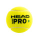 М'яч для падел-тенісу HEAD Padel Pro+ 540203 3шт салатовий