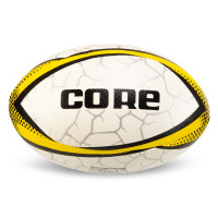 М'яч для регбі CORE R-5388-4 №4 білий-жовтий