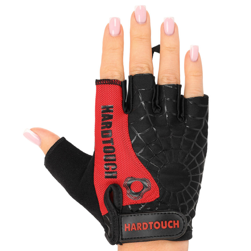 Рукавиці для фітнесу та тренувань HARD TOUCH FG-9525 S-XL Чорний-жовтий