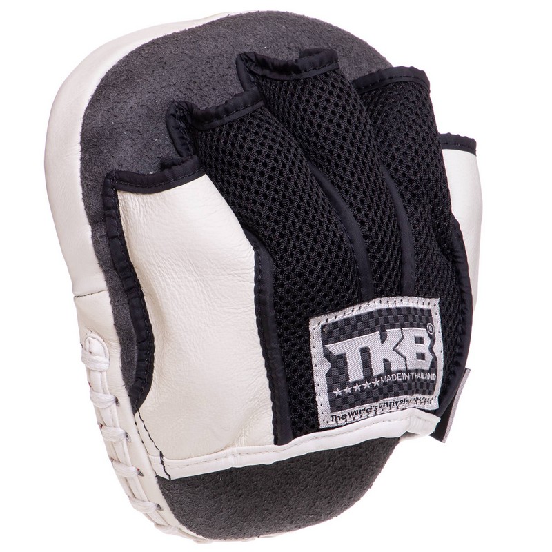 Міні-лапа боксерська зігнута тренувальна шкіра TOP KING Light Weight TKFML 18x15x4см 2штуки