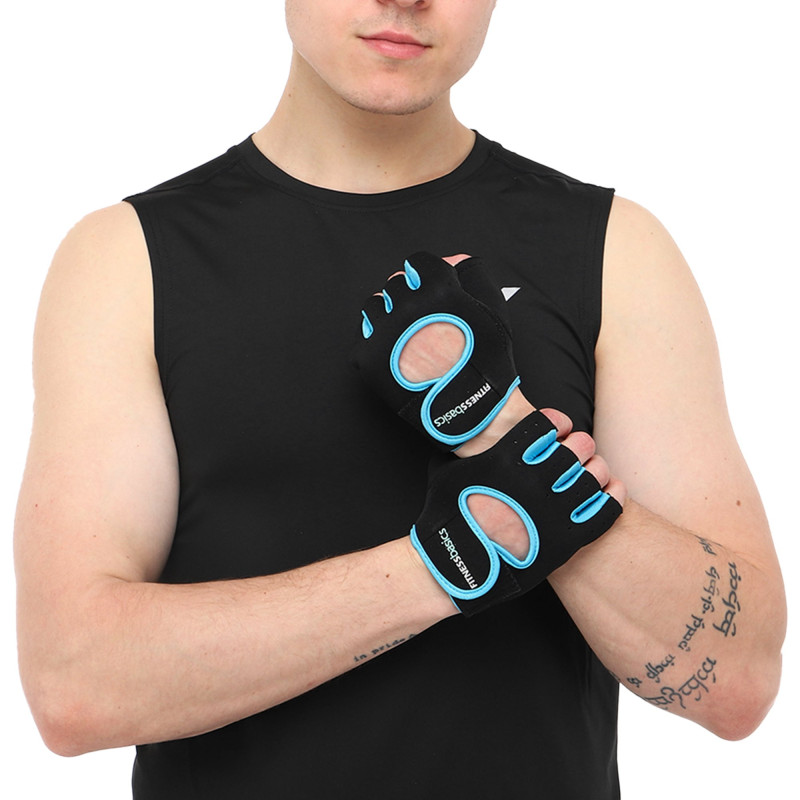 Рукавиці для фітнесу та тренувань FITNESS BASICS BC-893 S-XL Чорний
