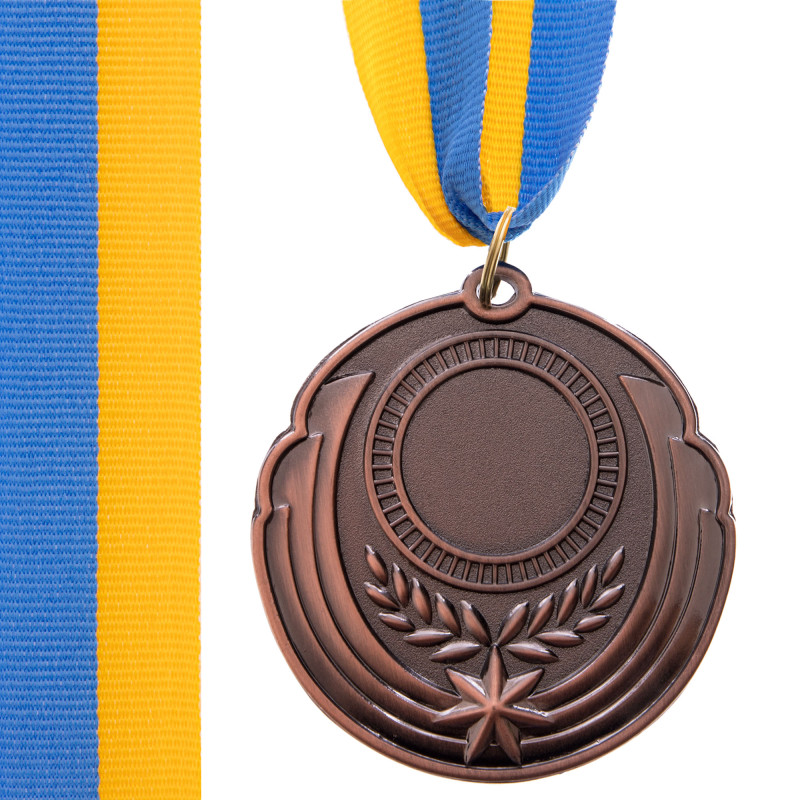 Заготівля медалі спортивної зі стрічкою Sport RESULT C-4331 ø6,5см золото, срібло, бронза