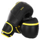 Рукавиці боксерські на липучці PU HARD TOUCH BO-4250 10-14 унцій Чорний-помаранчевий
