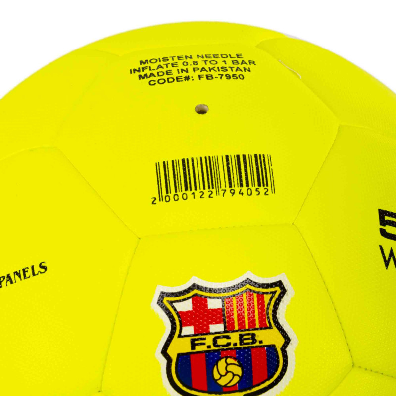 М'яч футбольний HYBRID BALLONSTAR BARCELONA FB-7950 №5 PU жовтий