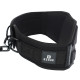 Пояс атлетичний для обтяження текстильний з ланцюгом та карабіном EZOUS DIP BELT ARMOR N-01 спинка-17см чорний