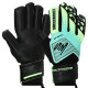 Рукавиці воротарські професійні із захистом пальців SOCCERMAX GK-4317 розмір 7-11 Блакитний-салатовий
