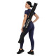Палиця гімнастична з еспандерами Gym Stick для фитнеса Sport FI-4412 1,3м чорний