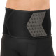 Пояс для тренажерного залу та схуднення SWEAT WAIST TRIMMER EZOUS O-13 розмір 126x20см чорний-сірий