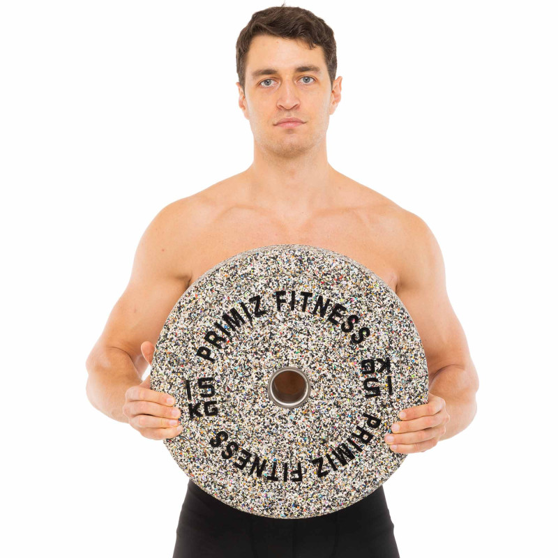 Бамперні диски із структурної гуми Bumper Plates Record TA-4787-15 51мм 15кг сірий