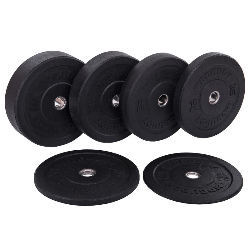 Бамперні диски гумові Bumper Plates MDbuddy TA-2676-5 51мм 5кг чорний