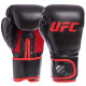 Рукавиці боксерські на липучці PU UFC Myau Thai Style UHK-69673 12 унцій чорний