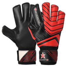 Воротарські рукавиці SOCCER STAR VL-4729 розмір 7-10 Червоний-чорний