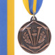Медаль спортивна зі стрічкою Sport VICTORY C-3169 ø5см золото, срібло, бронза