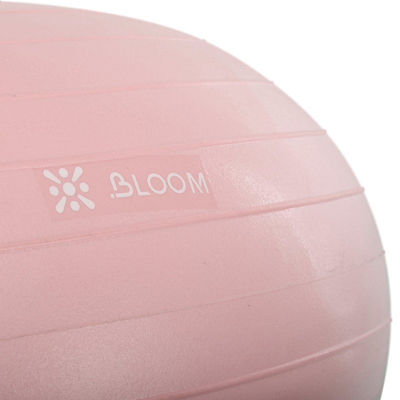 Фітбол м'яч для балансу Пончик сатин BLOOM LB7050 ø55см