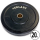 Бамперні диски гумові Bumper Plates Zelart Z-TOP TA-5125-20 51мм 20кг чорний